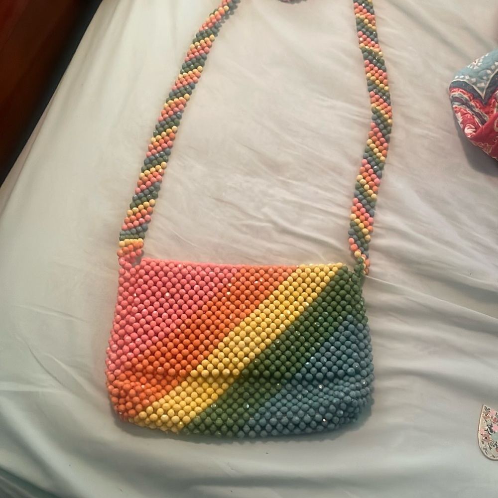 Isaac mizrahi beaded purse